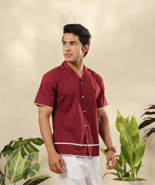 Wine Edge Minimal Shirt