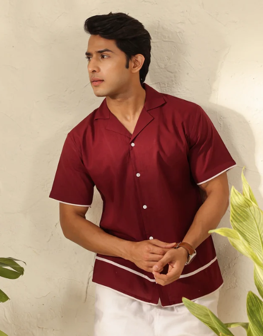 Wine Edge Minimal Shirt