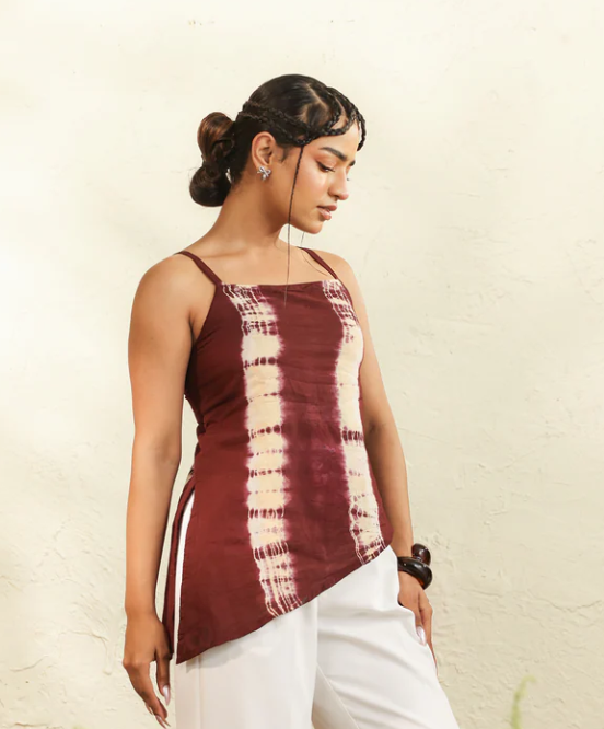 Maroon Drift Cami Set