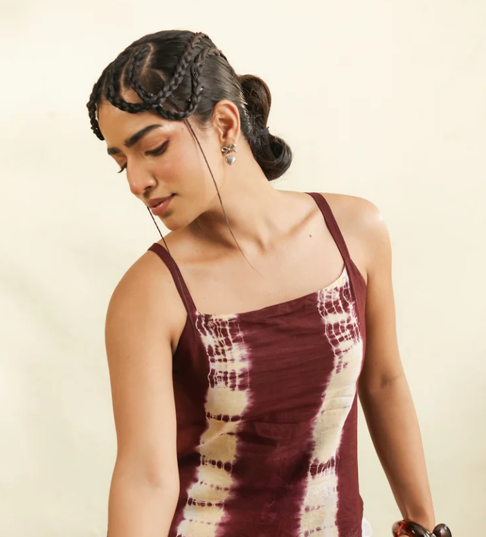 Maroon Drift Cami Set