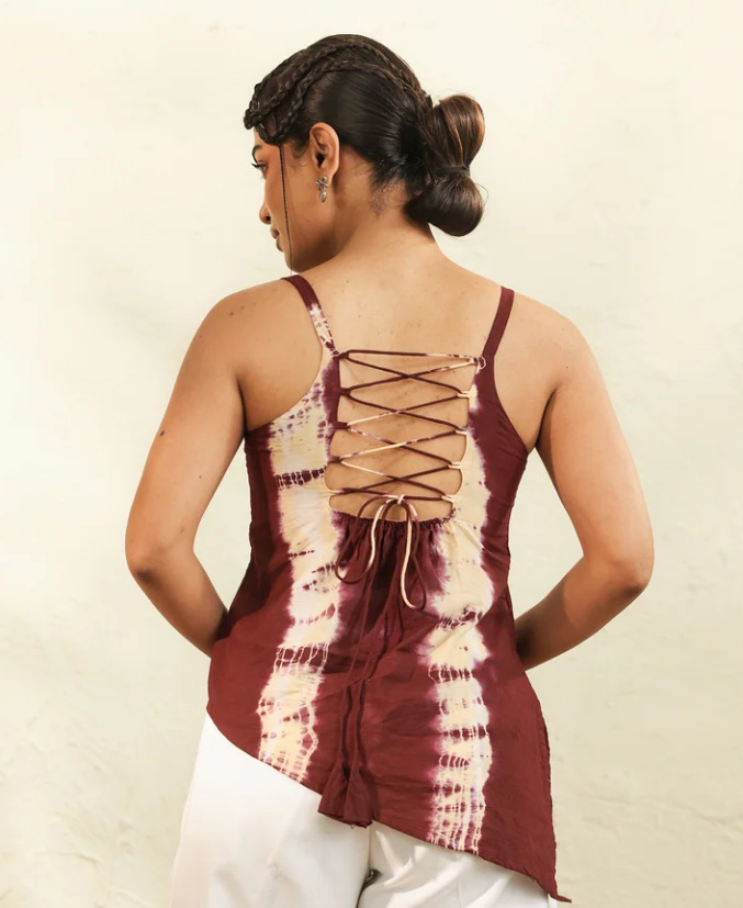 Maroon Drift Cami Set